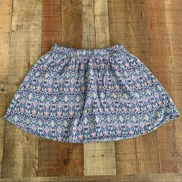 Hollister womens size medium lightweight pink and blue mini skirt - Picture 1 of 6